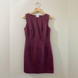 The Limited Burgundy/purple Dress textured pattern